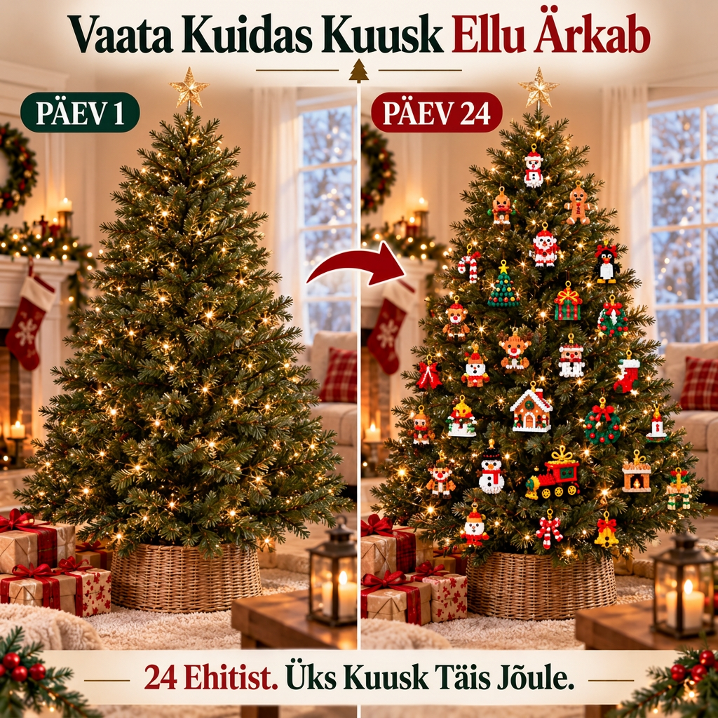 š
š„ Viimane pƤev 50% soodustuse saamiseks! š„ļø JƵuluootuse kalender klotsidega, mis aitab kogu perel jƵuludeni pƤevi lugeda! š Sobib suurepƤraselt jƵulupuu kaunistamiseks. ā¤ļø
