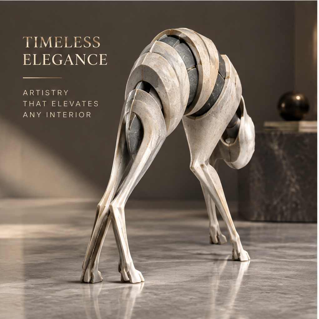 COSEMN | Segmented Crouching Beast Sculpture