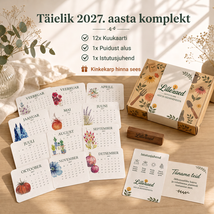 🌱 2027. aasta külvikalender 🌥️ – Üks ilu aasta, uus elu igal lehel! 💙