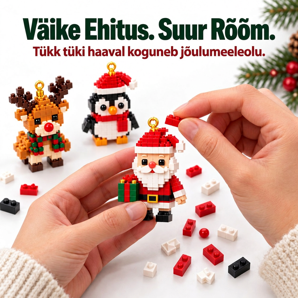 🎅🔥 Viimane päev 50% soodustuse saamiseks! 🌥️ Jõuluootuse kalender klotsidega, mis aitab kogu perel jõuludeni päevi lugeda! 🎄 Sobib suurepäraselt jõulupuu kaunistamiseks. ❤️