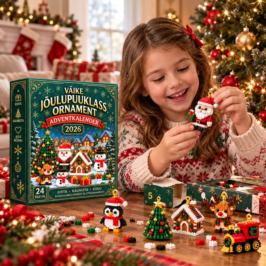 🎅🔥 Viimane päev 50% soodustuse saamiseks! 🌥️ Jõuluootuse kalender klotsidega, mis aitab kogu perel jõuludeni päevi lugeda! 🎄 Sobib suurepäraselt jõulupuu kaunistamiseks. ❤️