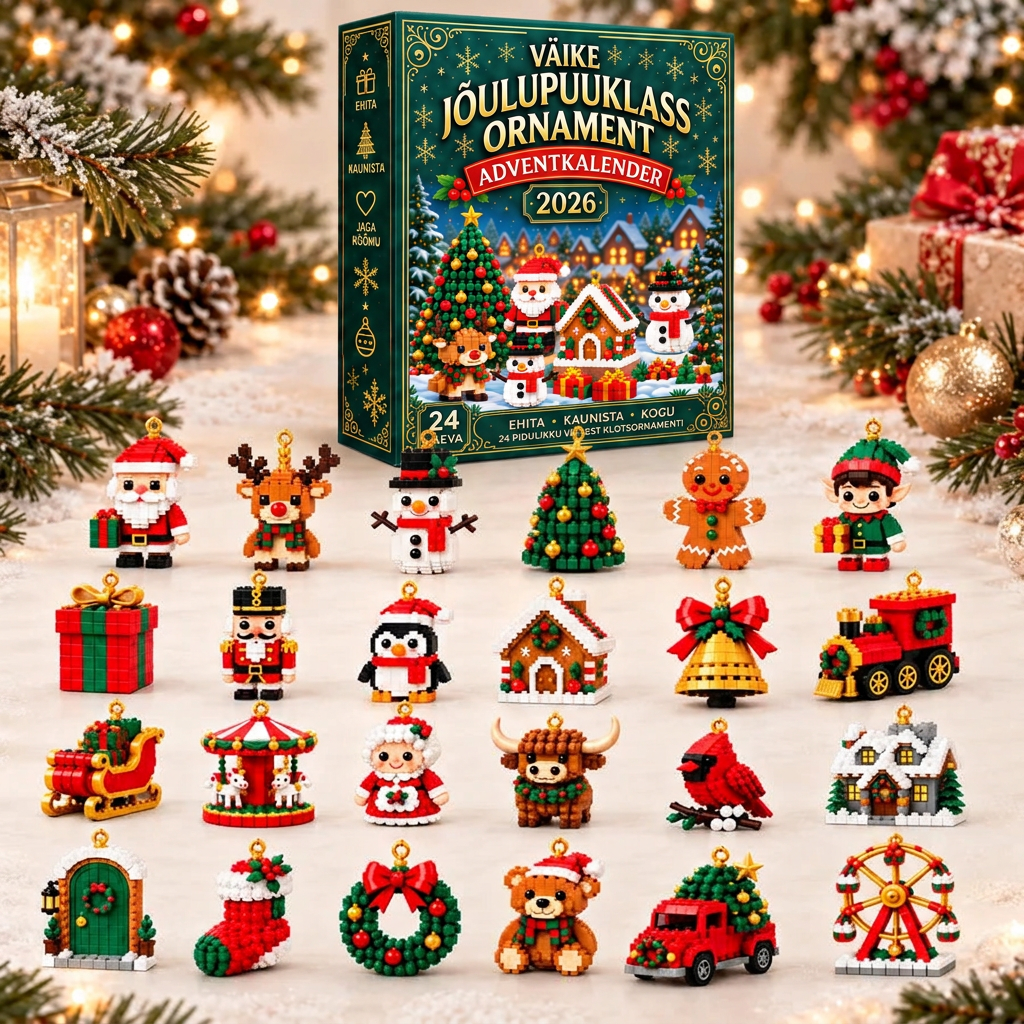 🎅🔥 Viimane päev 50% soodustuse saamiseks! 🌥️ Jõuluootuse kalender klotsidega, mis aitab kogu perel jõuludeni päevi lugeda! 🎄 Sobib suurepäraselt jõulupuu kaunistamiseks. ❤️