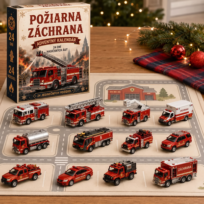 🔥 🎄 VIANOČNÁ ŠPECIÁLNA PONUKA: 50 % ZĽAVA🌥️ - 🎁 24-dňový adventný kalendár s vozidlami: Zostavte si vlastný vozový park 🚗❤️