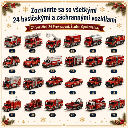 🔥 🎄 VIANOČNÁ ŠPECIÁLNA PONUKA: 50 % ZĽAVA🌥️ - 🎁 24-dňový adventný kalendár s vozidlami: Zostavte si vlastný vozový park 🚗❤️