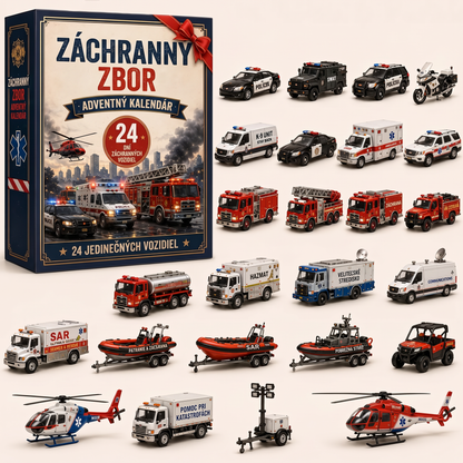 🔥 🎄 VIANOČNÁ ŠPECIÁLNA PONUKA: 50 % ZĽAVA🌥️ - 🎁 24-dňový adventný kalendár s vozidlami: Zostavte si vlastný vozový park 🚗❤️
