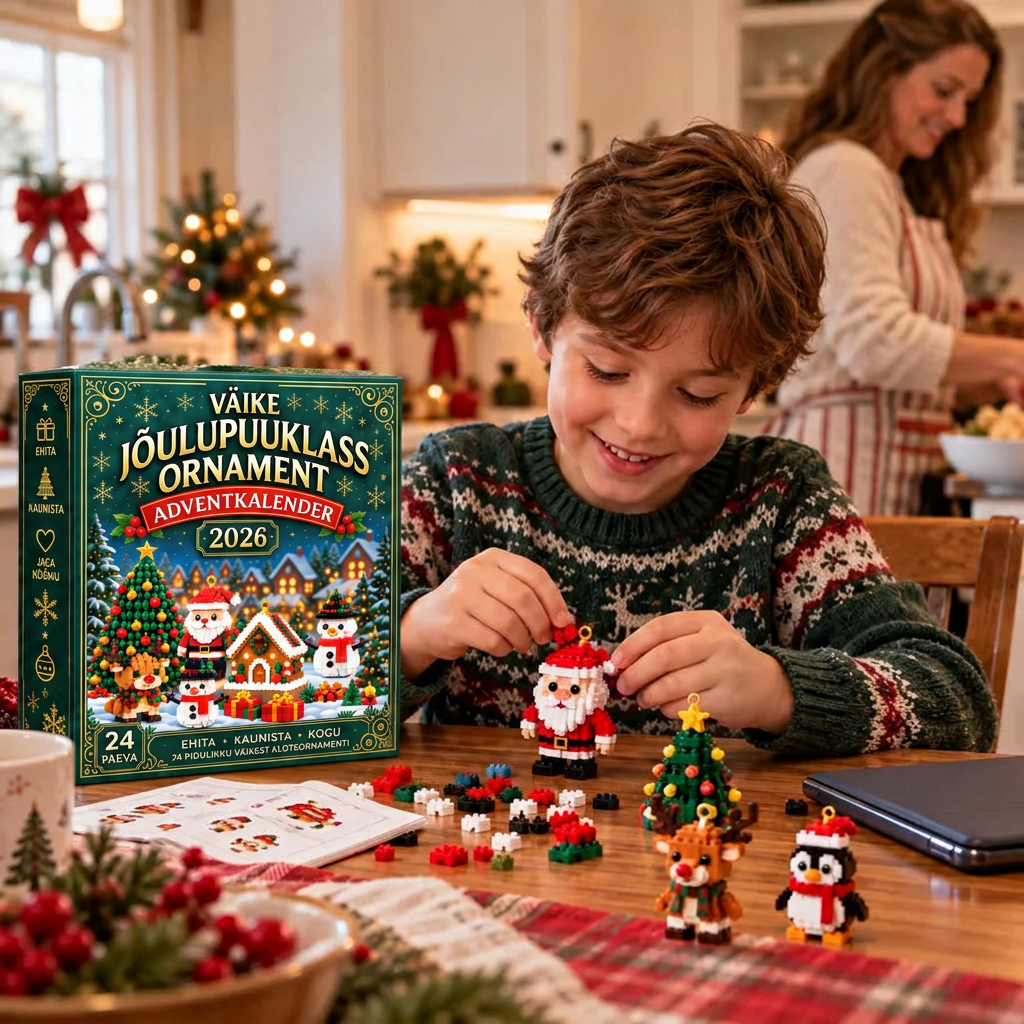 🎅🔥 Viimane päev 50% soodustuse saamiseks! 🌥️ Jõuluootuse kalender klotsidega, mis aitab kogu perel jõuludeni päevi lugeda! 🎄 Sobib suurepäraselt jõulupuu kaunistamiseks. ❤️