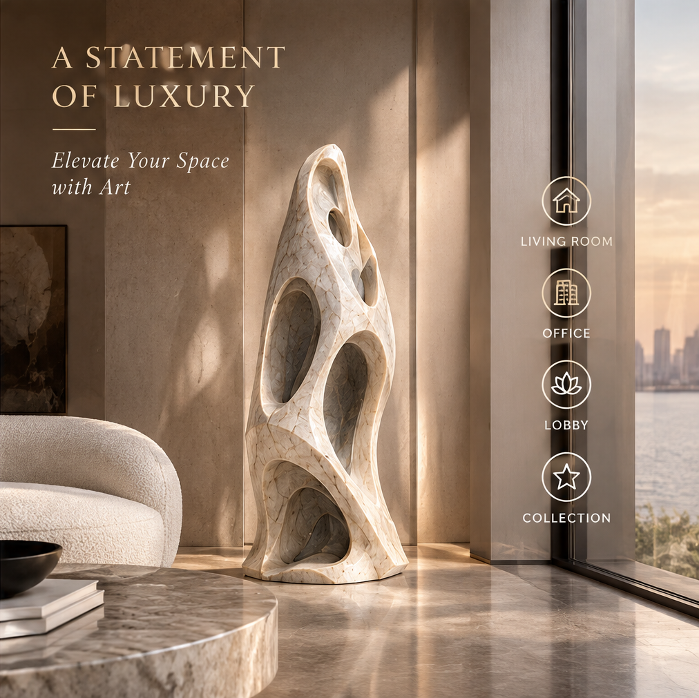 COSEMN | Recessed Sanctuary Stone Sculpture