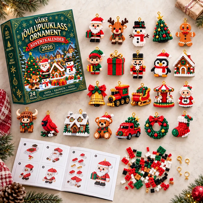 🎅🔥 Viimane päev 50% soodustuse saamiseks! 🌥️ Jõuluootuse kalender klotsidega, mis aitab kogu perel jõuludeni päevi lugeda! 🎄 Sobib suurepäraselt jõulupuu kaunistamiseks. ❤️