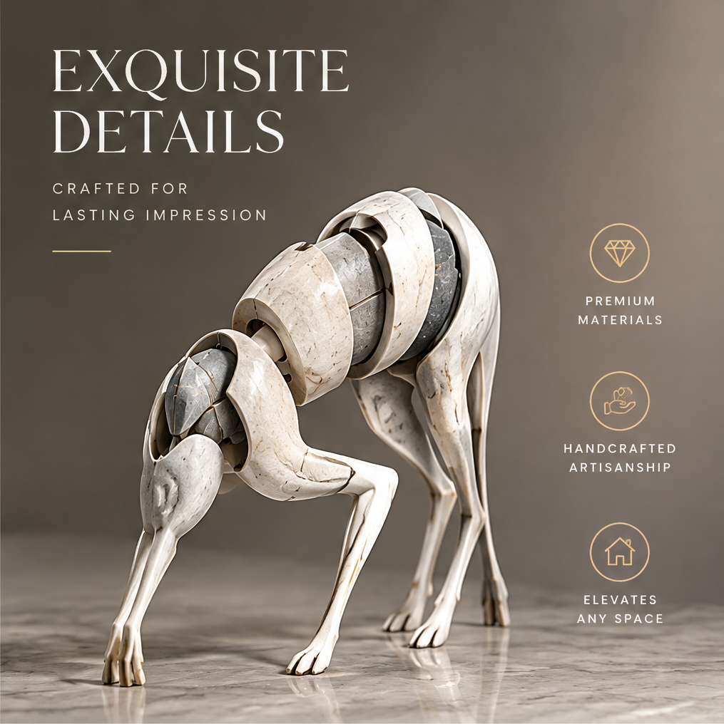 COSEMN | Segmented Crouching Beast Sculpture