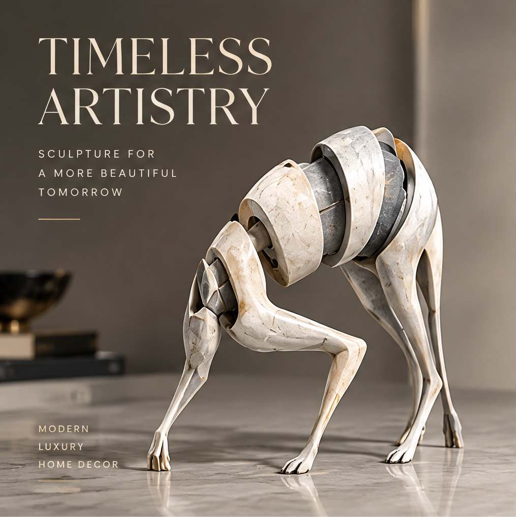 COSEMN | Segmented Crouching Beast Sculpture