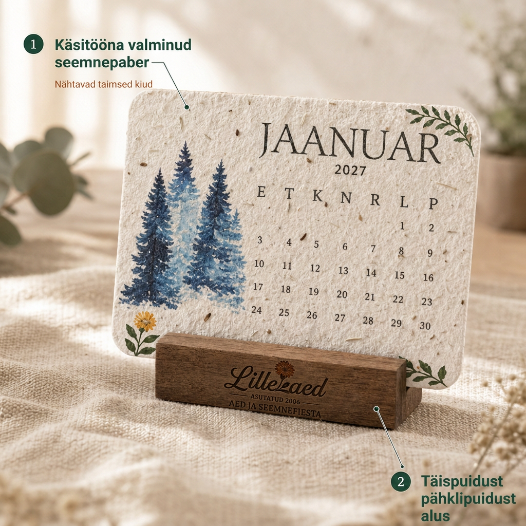 🌱 2027. aasta külvikalender 🌥️ – Üks ilu aasta, uus elu igal lehel! 💙