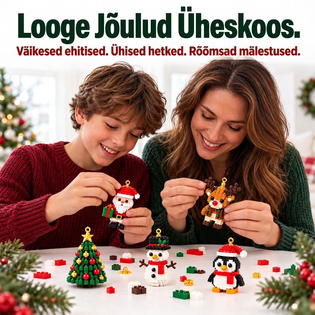 🎅🔥 Viimane päev 50% soodustuse saamiseks! 🌥️ Jõuluootuse kalender klotsidega, mis aitab kogu perel jõuludeni päevi lugeda! 🎄 Sobib suurepäraselt jõulupuu kaunistamiseks. ❤️
