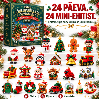 🎅🔥 Viimane päev 50% soodustuse saamiseks! 🌥️ Jõuluootuse kalender klotsidega, mis aitab kogu perel jõuludeni päevi lugeda! 🎄 Sobib suurepäraselt jõulupuu kaunistamiseks. ❤️